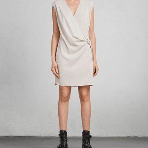 AllSaints - Callie Buckle Wrap Dress - Pale Pink